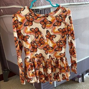 Posh Peanut Monarch Butterfly Dress